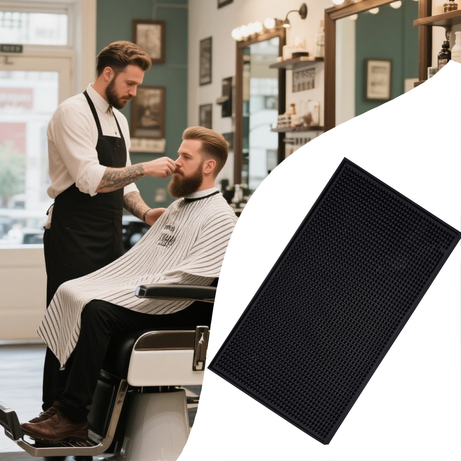 Tappetino in – Tappetino magnetico per strumenti da parrucchiere | da salone antiscivolo | Taapis Stoccaggio per forbici a casa e soggiorno
