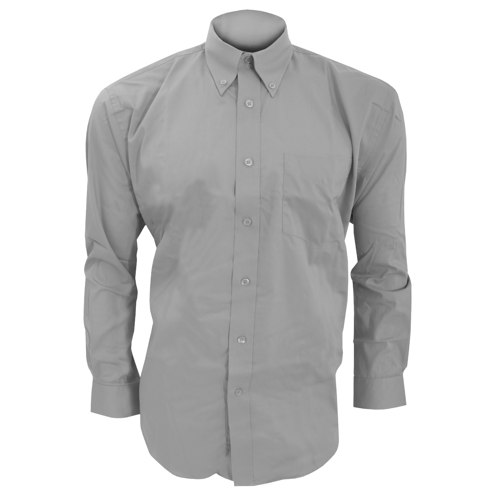 Kustom Kit Men's Corporate Oxford Shirt with Button Down Collar Silver Grey 15.5inch