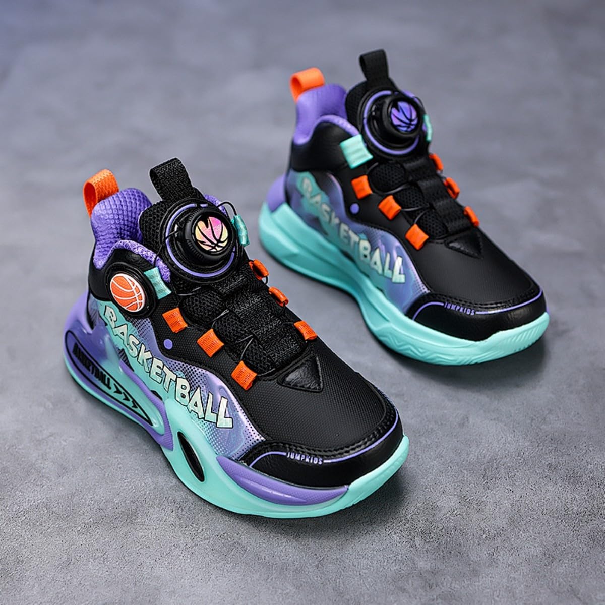 Chaussures de Basket pour Enfants Chaussures de Basket pour Filles Entraîneur de Basket Confortable Tennis Running Coach