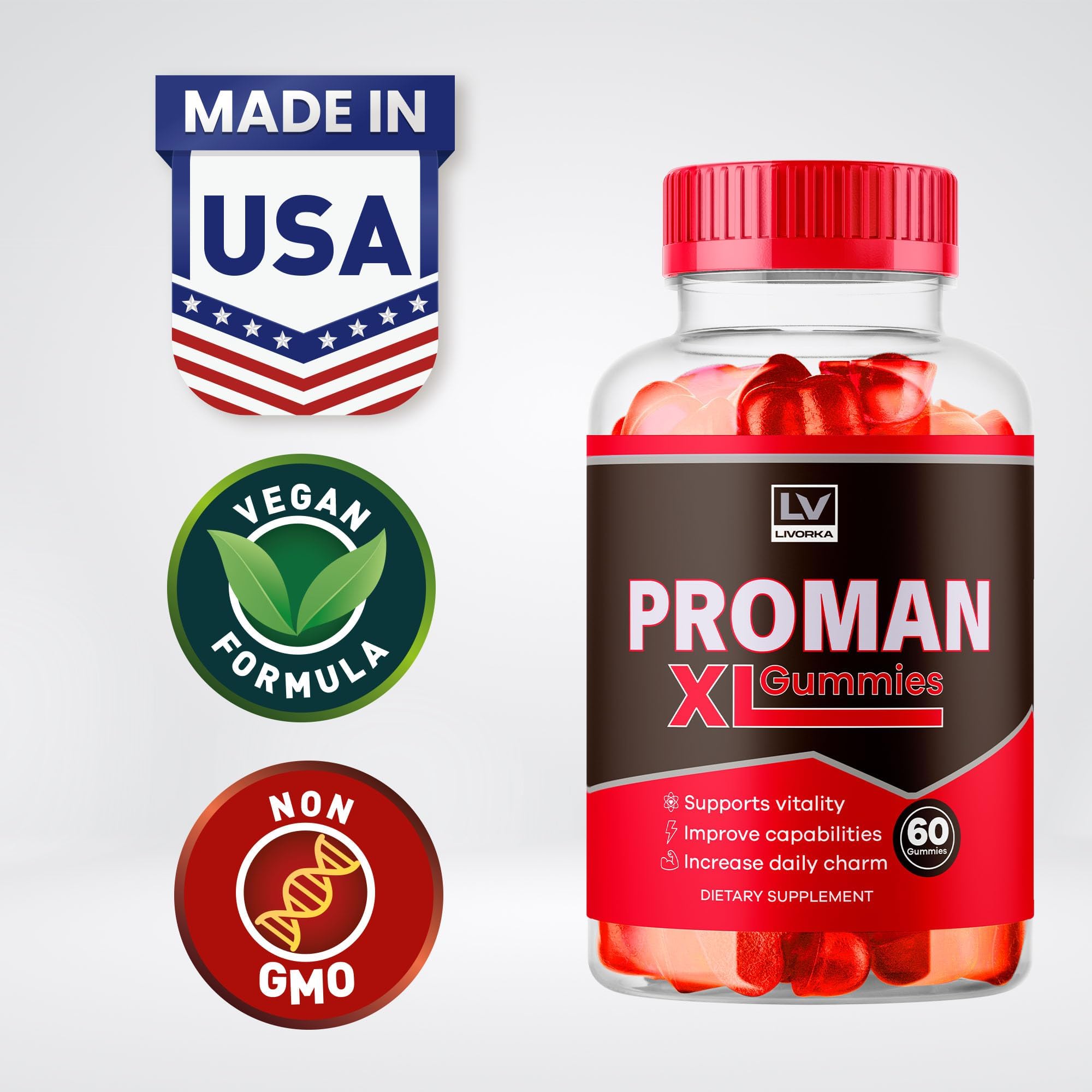 (2 Pack) Proman XL Gummies, Proman XL Gummies for Men, PromanXL Gummies Advanced Formula, Proman XL Capsules, Proman XL Gummies Reviews, Proman XL Gummies Supplement Support, 120 Gummies for 2 Month