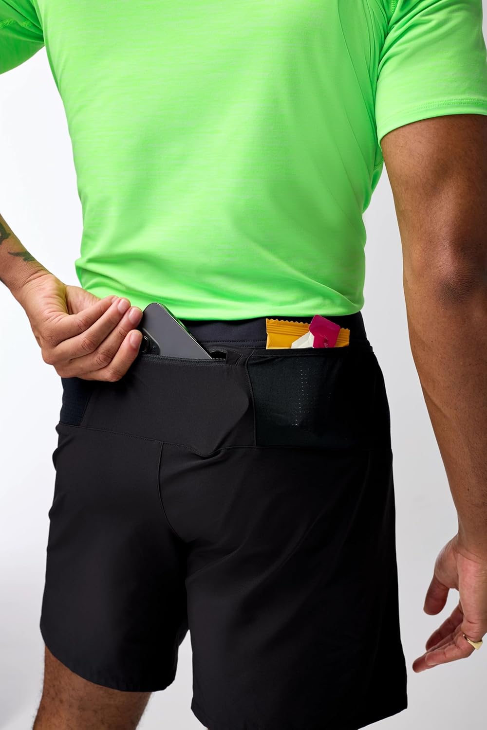 Brooks Men's Journey 7" Short, Lightweight, Supportive Fit Athletic Shorts with Brief Liner & Secure Storage - Image 4