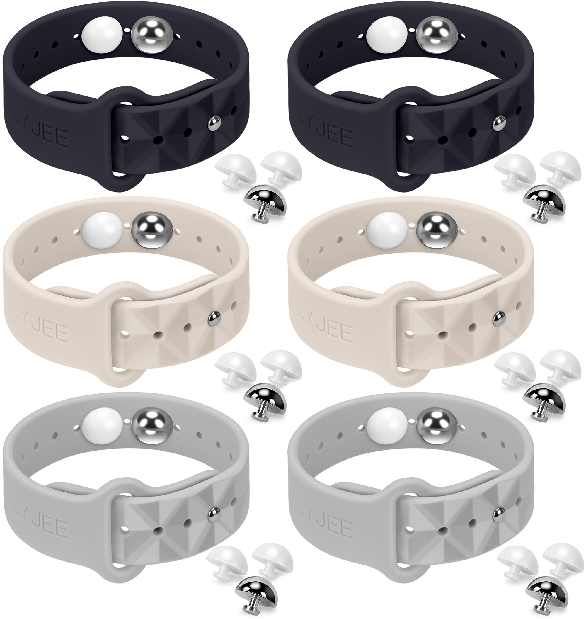 Motion Sickness Bracelets for Travel: Acupressure Anti Nausea Wristband for Morning Sickness - Sea Sickness Wristbands for Car Boat Air - Nausea Bands for Motion Sickness Black/Blue/Starlight