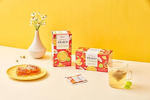 Miniatura 5 de Damtuh Yuzu - Té de manzanilla y miel - Mezcla de té de hierbas cítricas y florales, 20 bolsas de té (0.04 oz cada una)