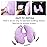 Baby Pillow for Travel, Adjustable Head Neck Support for Car Seats for Newborn, Banana Stroller Headrest Pillow for Toddler, Comfortble Head Support Head Protection Pillow, Purple