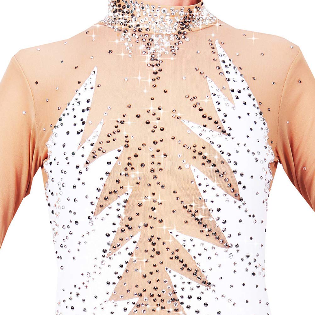 Vestido clásico de Patinaje artístico para Mujer, Vestido de Patinaje artístico sobre Hielo, Ropa Deportiva de Invierno para Patinaje sobre Ruedas para niñas, Cristal