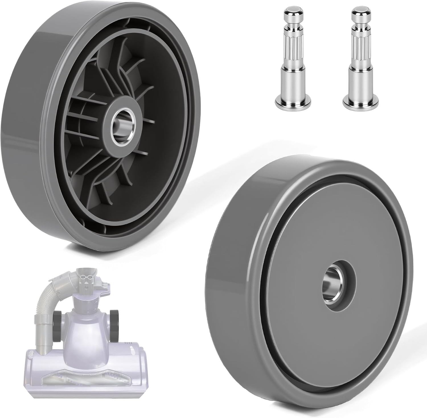 Shark Navigator Lift-Away Replacement Wheels for NV350 NV351 NV360 NV370 NV380 Models