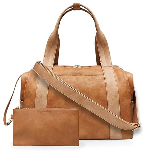 Miniatura 1 de Bolso de pañales de miss fong, bolso de bebé, bolsa de pañales de cuero, bolsa de mano para bebé con 9 organizadores de pañales, con bolso pequeño y