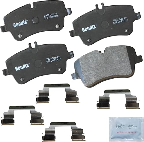 Vista 285 de Bendix Priority1 CFC1035 Pastillas de freno delanteras de cerámica para modelos seleccionados Chevrolet Aveo, Aveo5, Optra, Spark, Spark EV, Pontiac