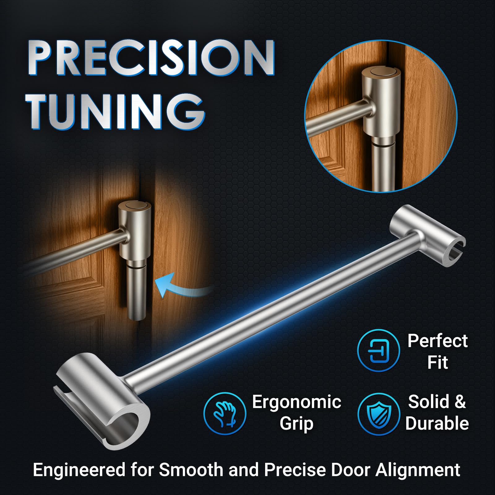 Door Hinge Repair Wrench - Adjust Sagging Hinges -6