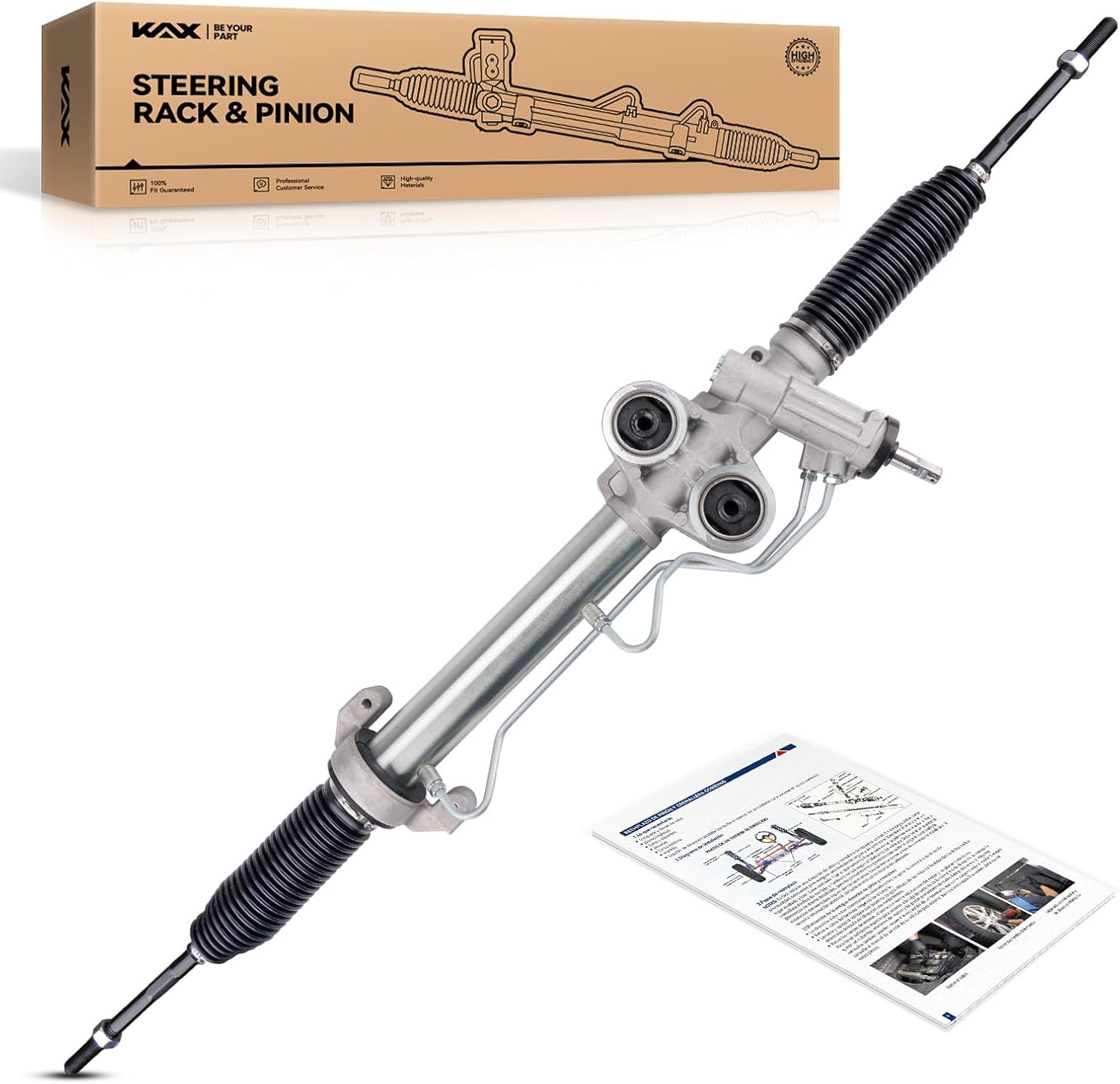 KAX Power Steering Rack and Pinion Assembly with Inner Tie Rods