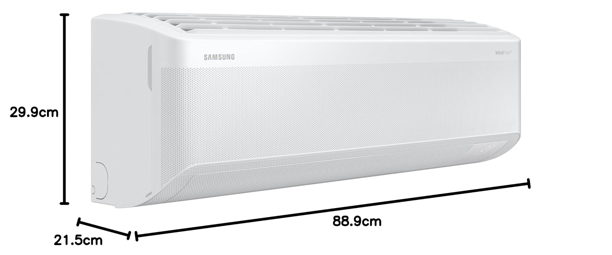 Samsung WindFree Comfort S2, Climatizzatore Monosplit in Pompa di Calore, 12000 BTU, SmartThings e AI, WiFi, GAS R32, AR60F12C1AWNEU+AR60F12C1AWXEU, [Efficienza energetica A++/A++]