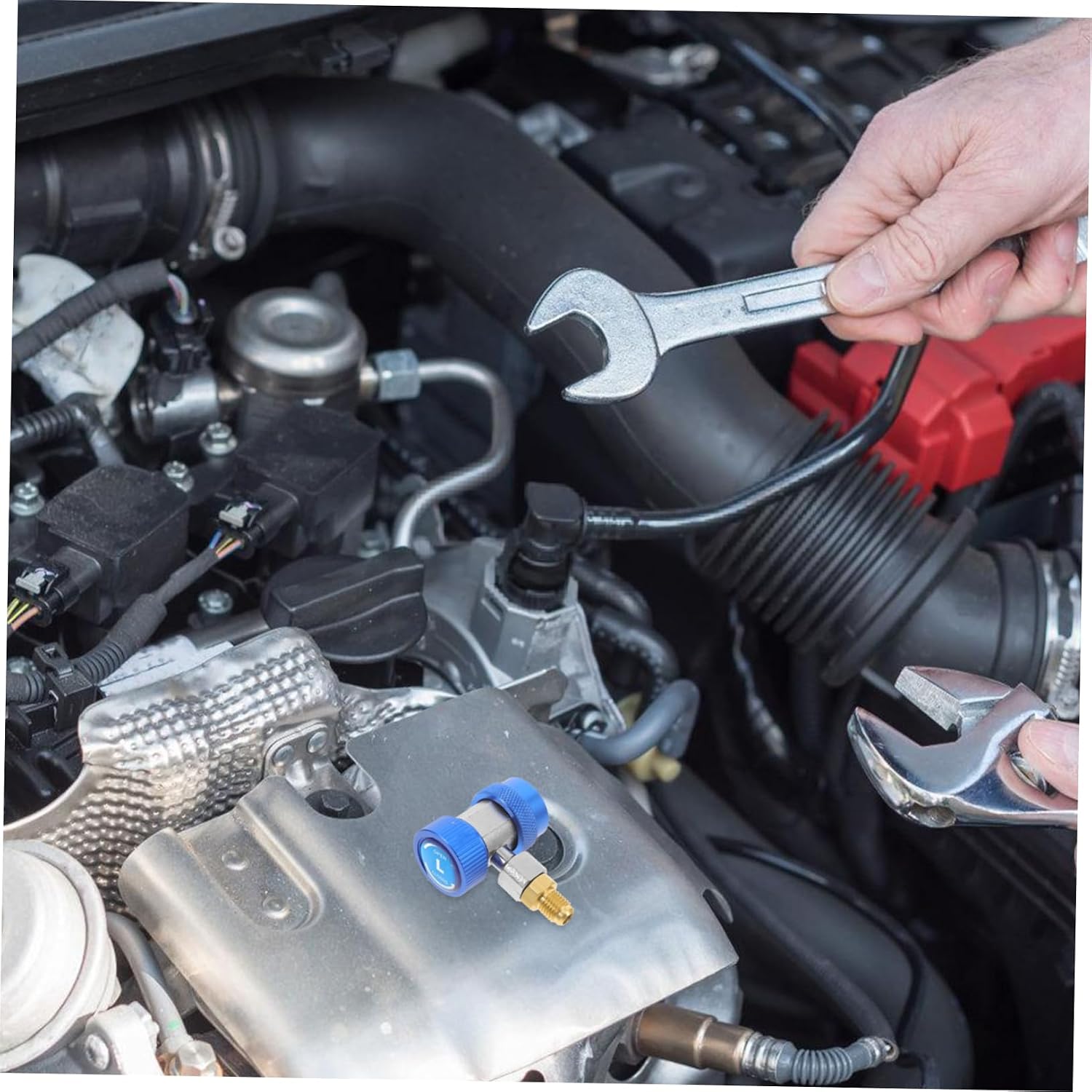 Car Air Conditioner Coupler Adapter Refrigeration System Connector for Easy Installation Compatible with Various Car Models Durable and User Friendly Tool for Automotive