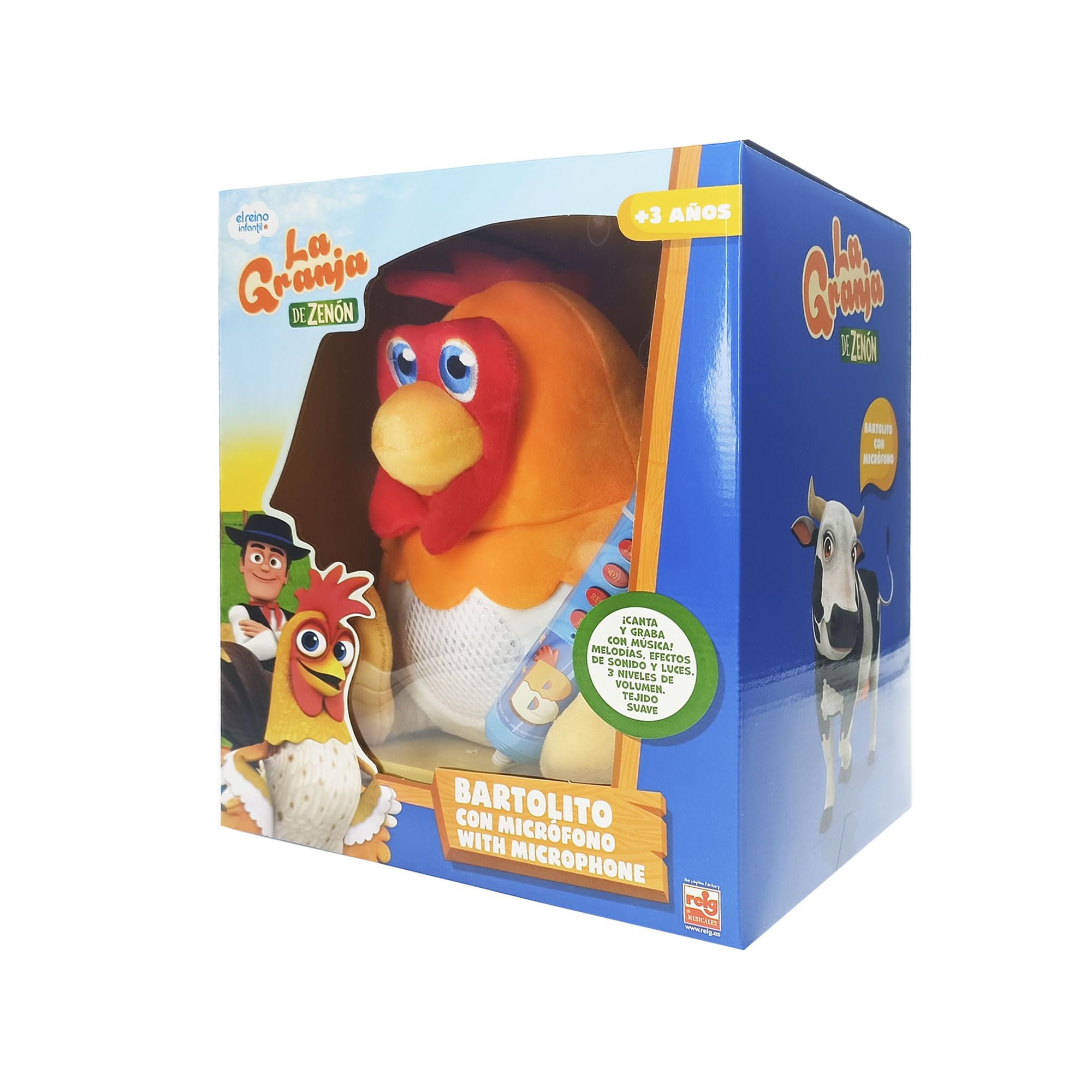 Gallo Bartolito con micrófono. La Granja de Zenón (Reig4935)