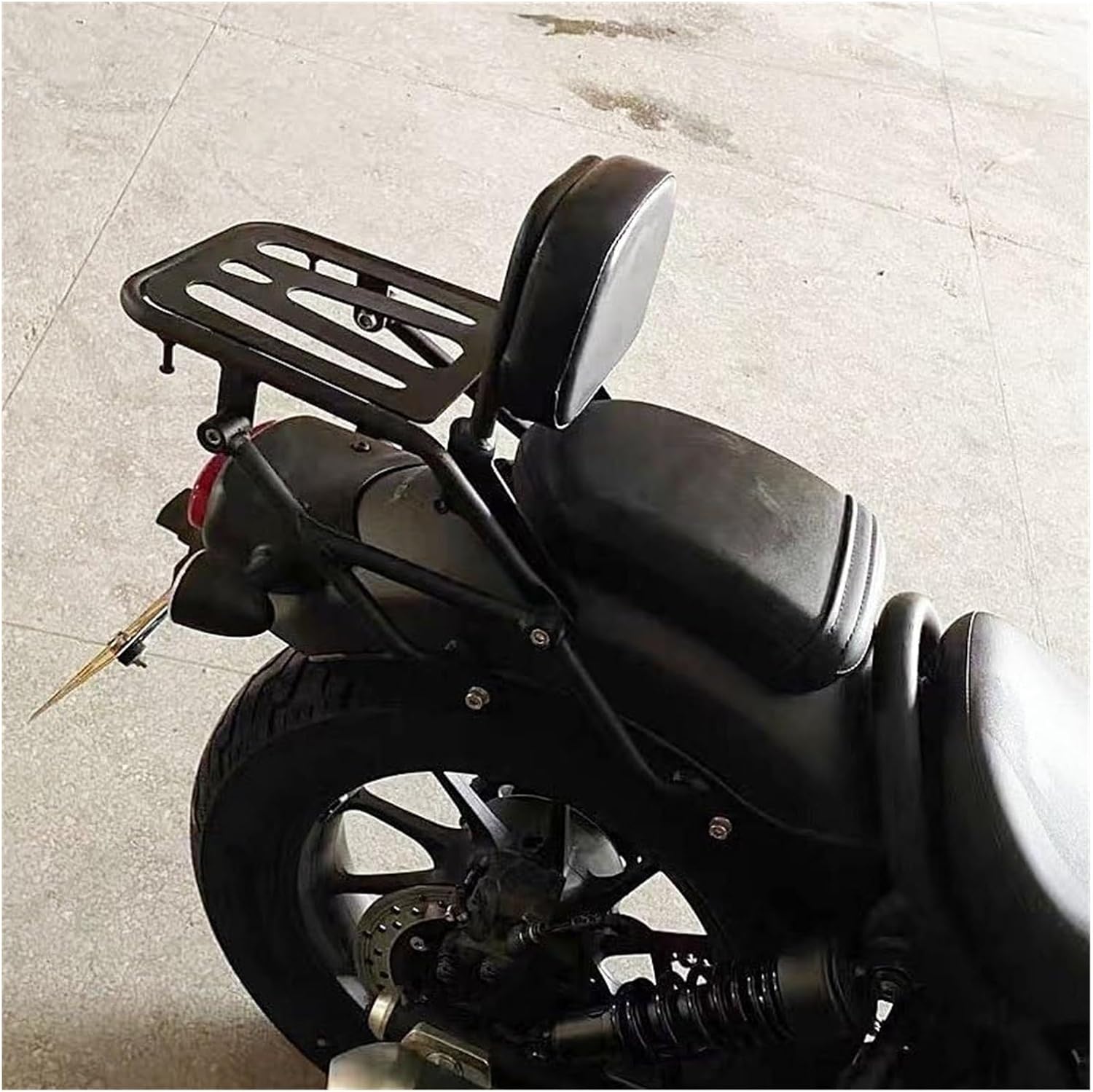 Amazon | ドラッグスター250 ドラッグスター1100用 バックレスト リアキャリア付き | バックレスト | 車＆バイク
