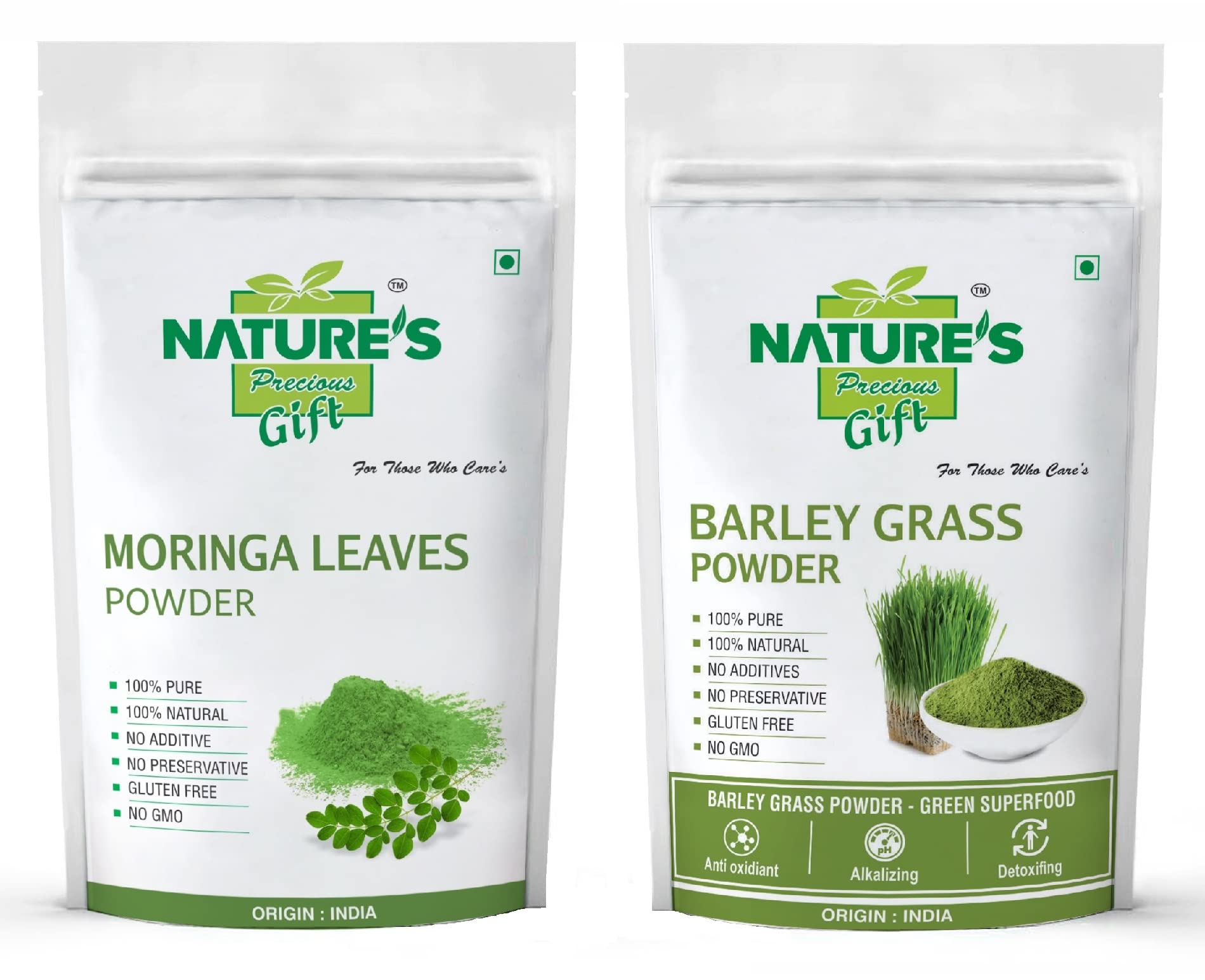 NATURES Precious Gift - Moringa Powder & Barley Grass Powder - 250 GM Each (Green Superfood Combo Pack) (B0BBRN6JV8) Amazon Price History, Amazon Price Tracker