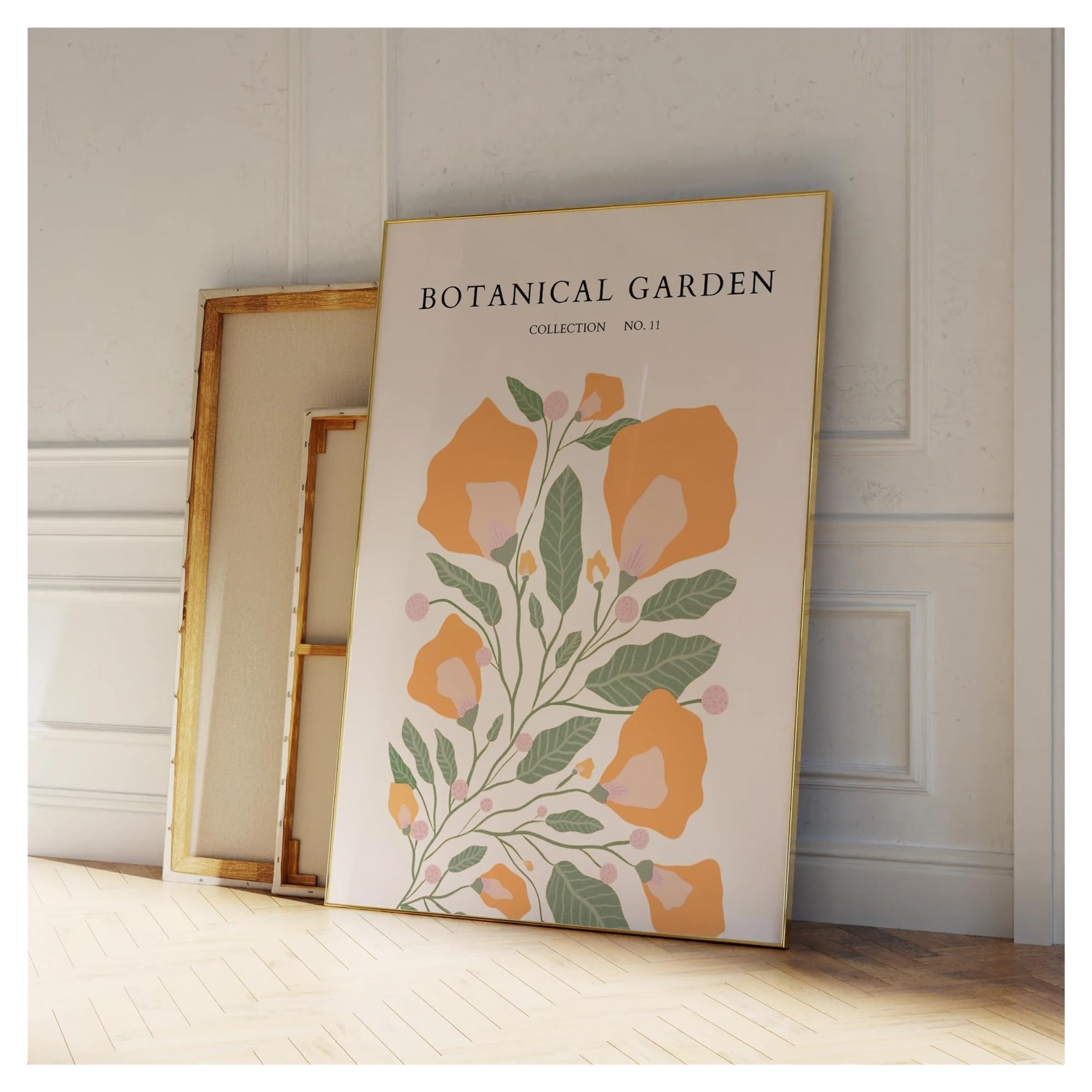 Cuadro sobre lienzo de jardin botanico para crear un ambiente calido y alegre en casa
