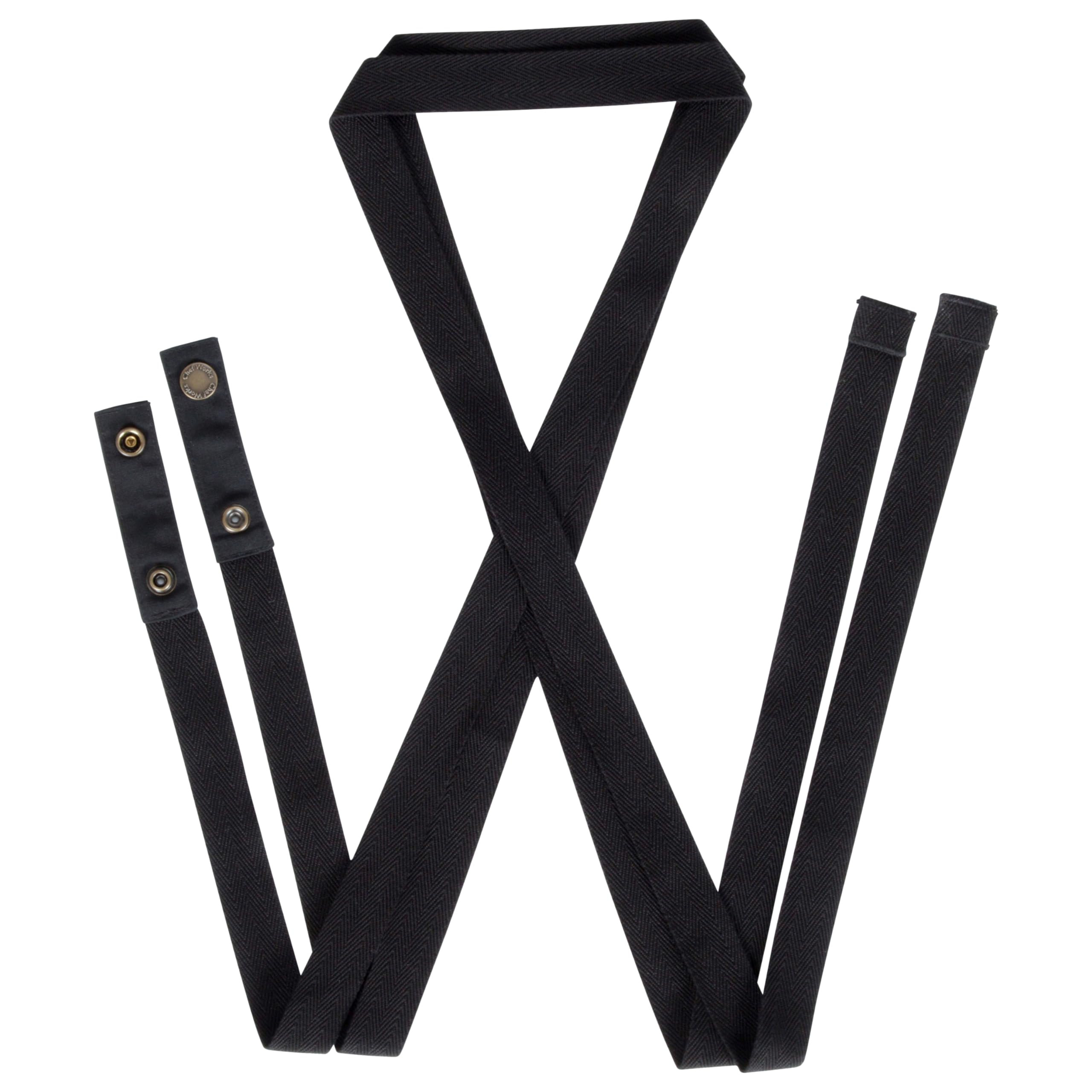 Chef Works Unisex Lockharte Bib Apron Straps, Black, One size