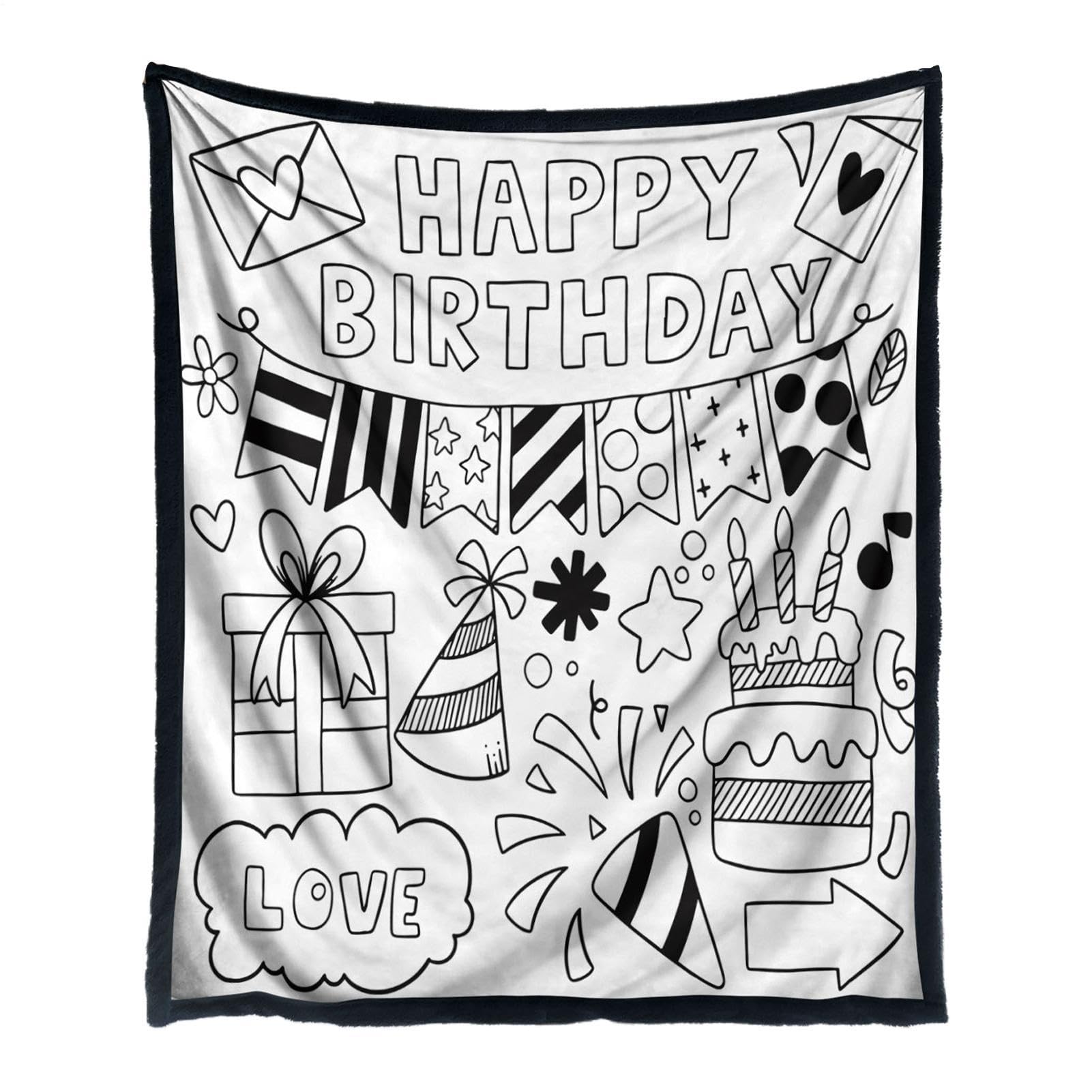 Couverture à colorier lavable et confortable pour enfant - 8