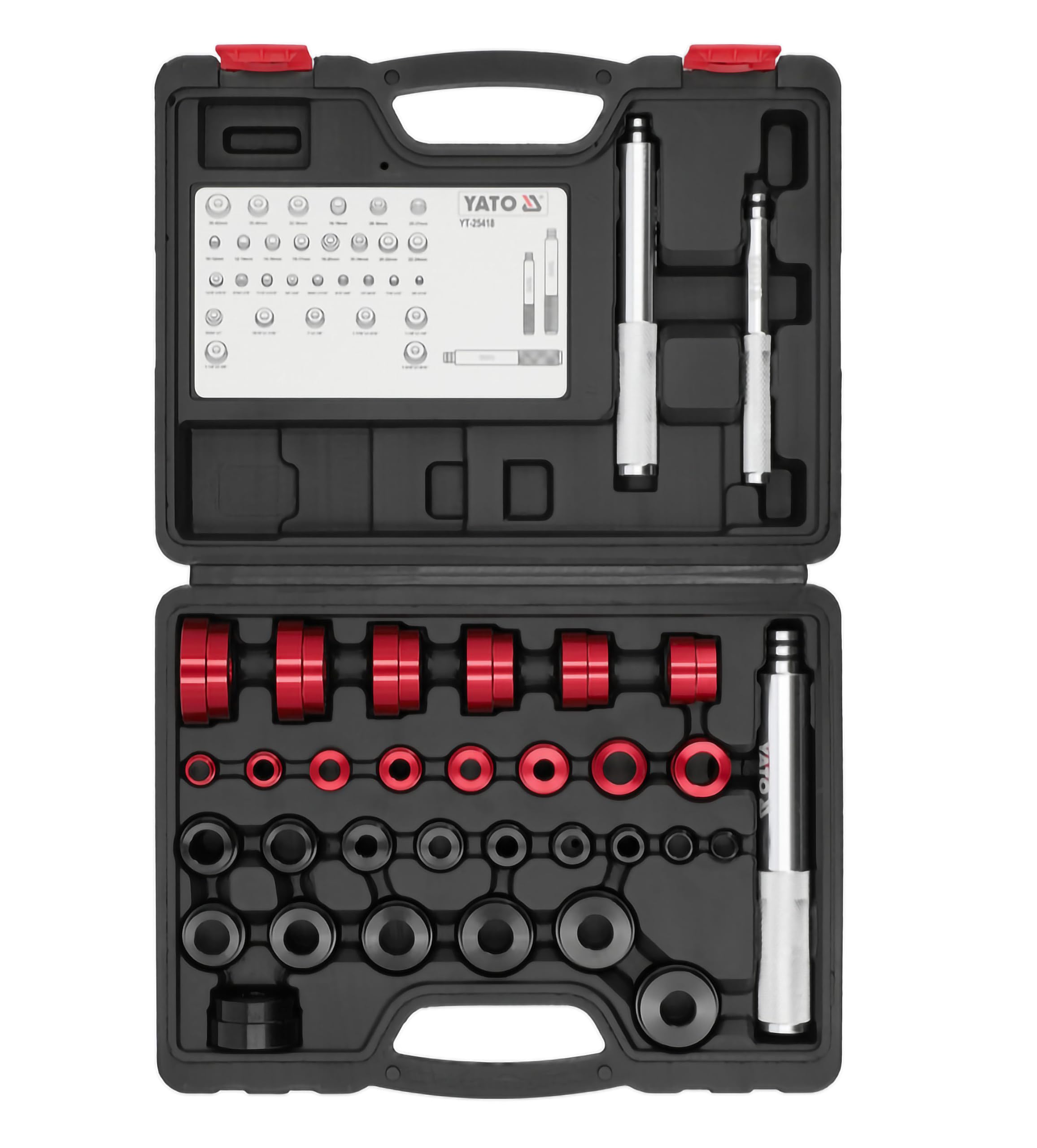 YATO YT-25418 Satz Druckstücksatz Ein- / Auspresswerkzeug