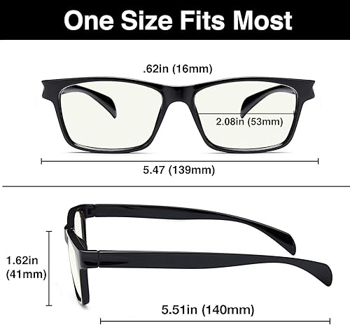 Miniatura 3 de Lentes Gamma Ray Optics 003UV protección contra deslumbramiento tintado ámbar para computadora de lectura antirayos azules dañinos en marco