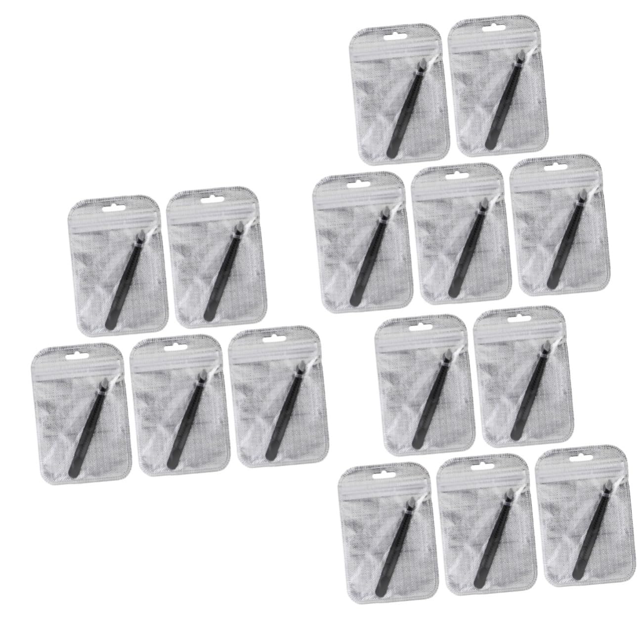 PartyKindom 15 Pcs Men Women Eyebrow Clip Tweezers Set Eyebrow Makeup Tool Clip Stainless Steel Brow Tweezing Kit for Home Use