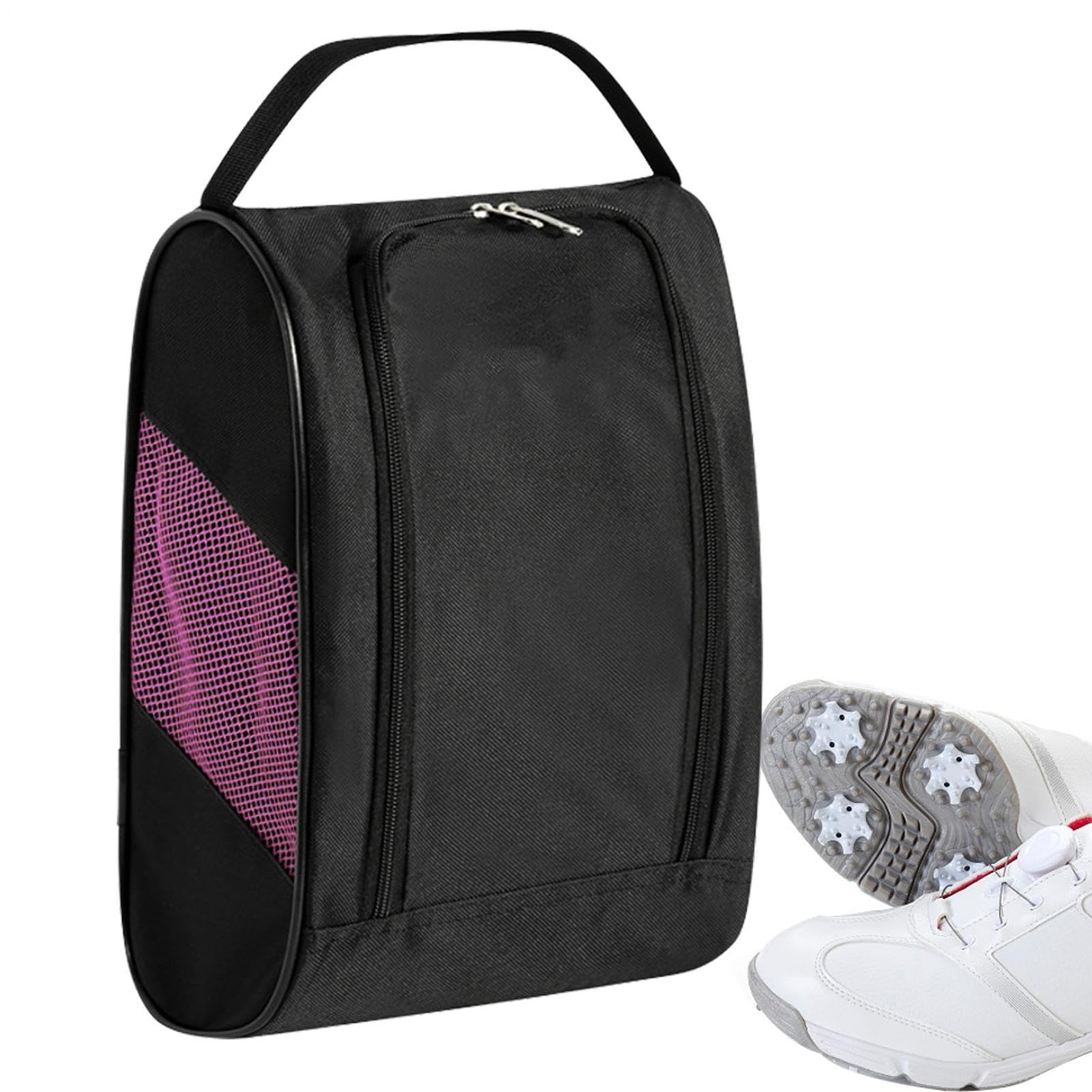 Carrier De Zapatos De Golf Y Caja De Zapatos De Golf - Bolsa De Zapatos De Golf Transpirable Para Hombres Y Mujeres | Bolsa De Tren Con Compartimento Para Tés De Golf, Pelotas Y Accesorios: Ideal Para
