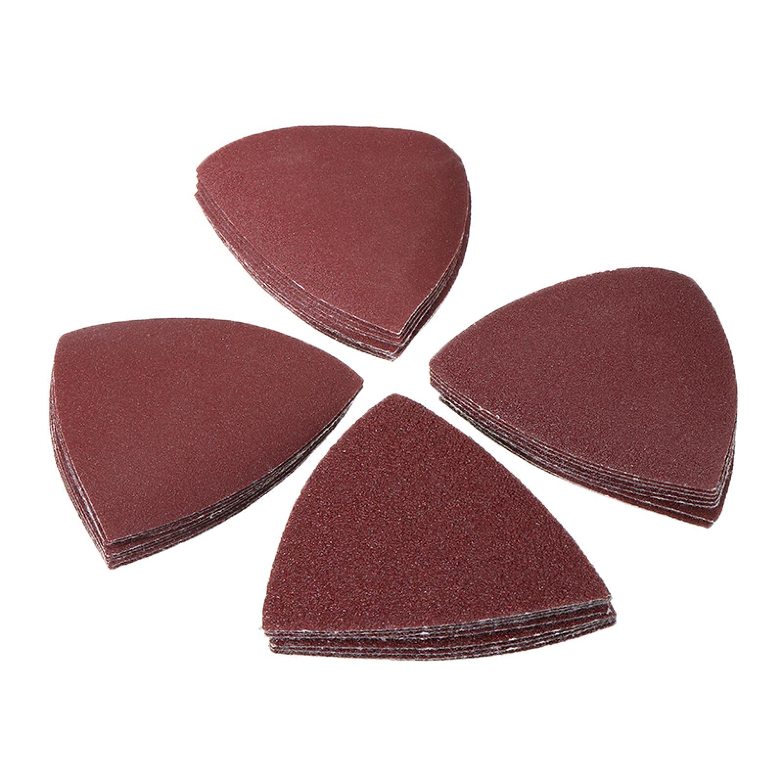 120-Piece Triangular Sanding Discs For Oscillating Multi-Tools – 60 To 240 Grit Assortment