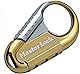 Master Lock (マスターロック) カラビナ型ロック ダイヤル 暗証番号設定 バックパック キーホルダー キャンプ アウトドア 幅86×厚み13×高さ48mm 防犯 1547JADGLD ゴールド