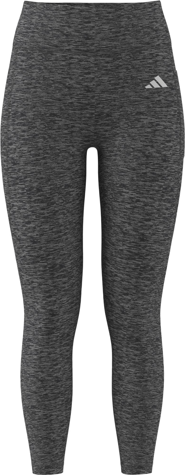 adidas Women's Optime Essentials Workout Heather 7/8 Leggings Tights, grey four mel, M