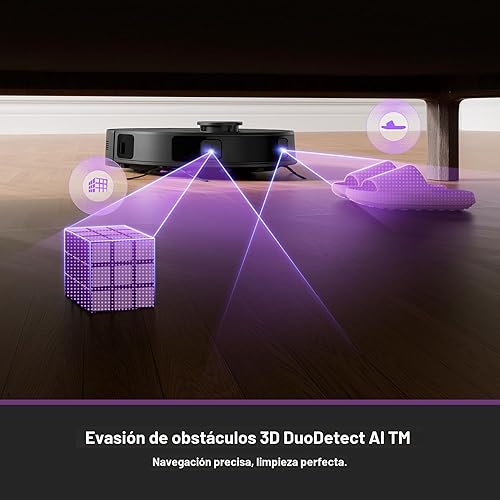 Miniatura 8 de Eureka E20 Plus Robot Aspirador y Trapeador Combo, Robot Aspirador con Estación de Vaciado Automático Sin Bolsa, Capacidad de 45 Días de Succión de