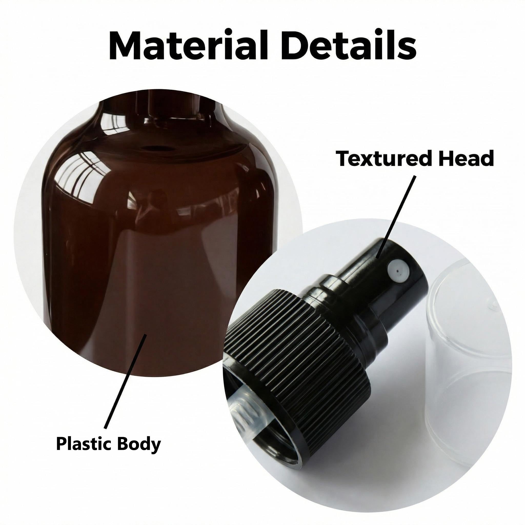 250 ml Bottiglia spray vuota ricaricabile in plastica PET con nebulizzatore nero per cosmetici, cosmetici, bottiglie di profumo, a prova di perdite, accessori portatili da viaggio