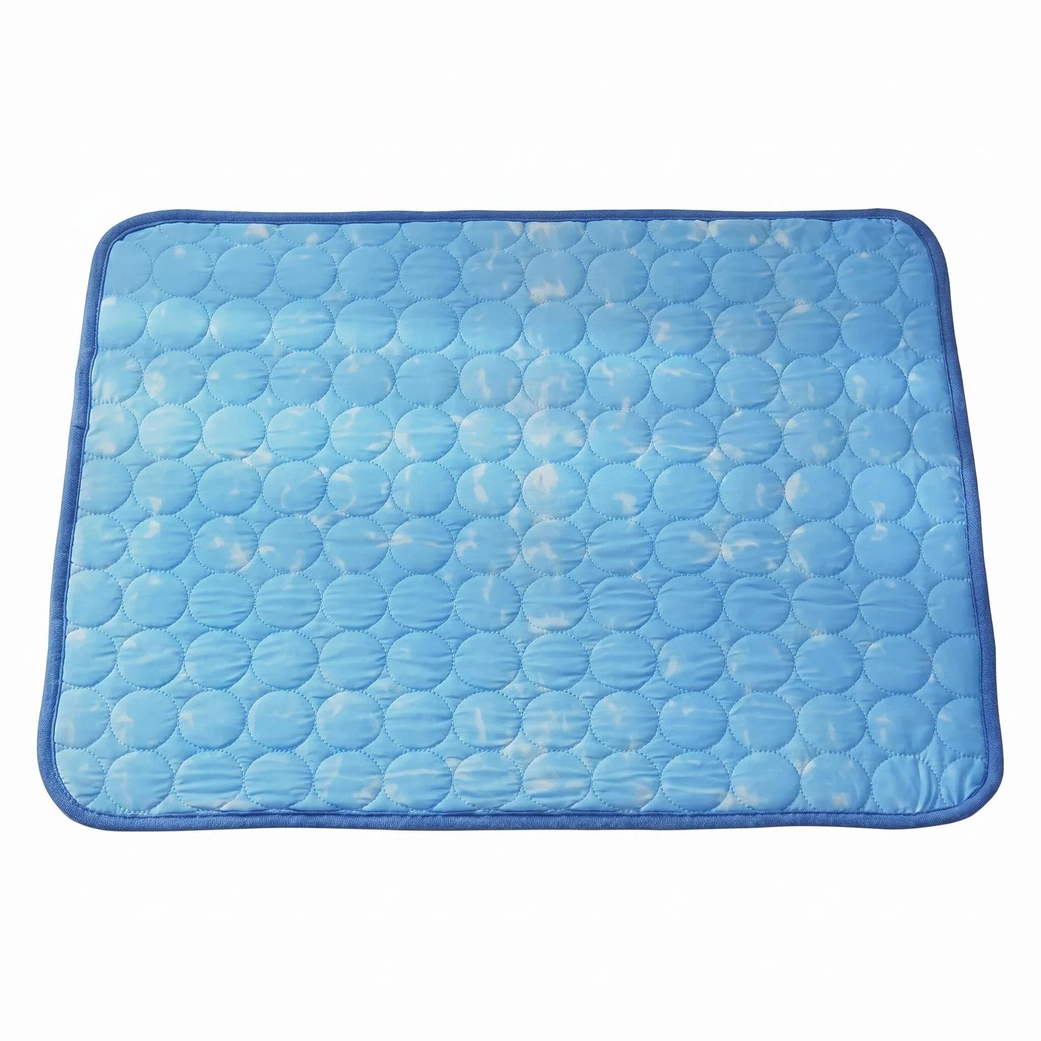Mtbricey Pet Cooling Mat for Small Dogs Cats 21.6x27.5 In(55x70cm) Soft Fabric Dog Cooling Pad with Anti-Slip Bottom Waterproof Self-Cooling Pet Mat for Crate Car Sofa Floor Washable (B)