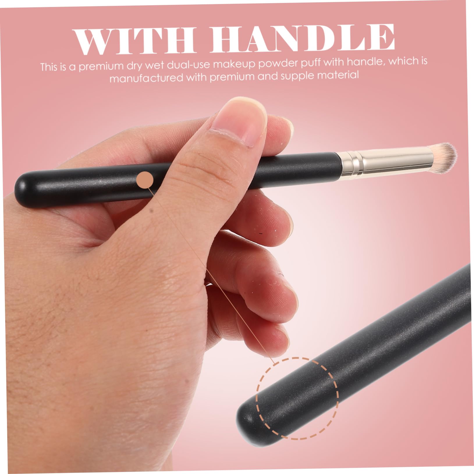 Outanaya 4pcs Multifunctional Makeup Brush Set Brow Concealer Brush for Natural Eye Makeup
