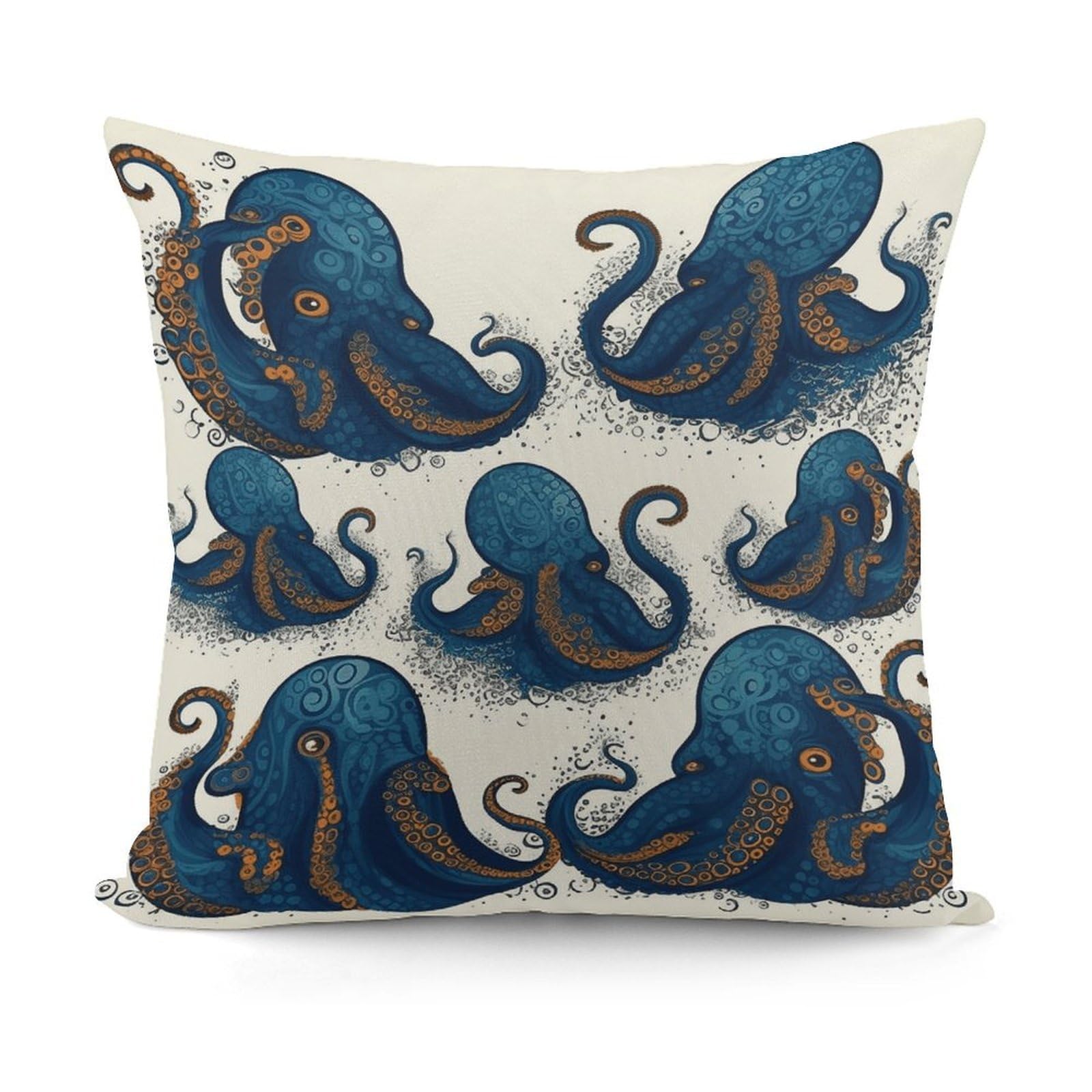 VstaDank Decorative Tentacles Octopus Throw Pillow Covers Luxury Soft Pillowcases Fluffy Plush Accent Pillow Cases Personalized Square Lumbar Pillows Shells for All Seasons 18" X 18"