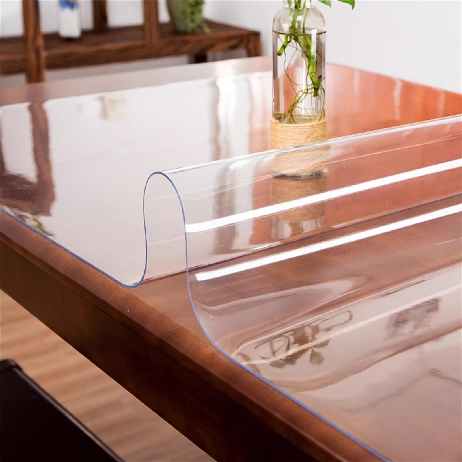 Chair Mat for Hardwood Tile Floor 0 04in 0 06in 0 08in PVC Transparent Floor Protector Mat for