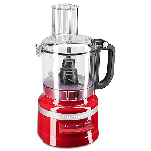 KitchenAid KFP0718ER Procesador de alimentos de 7 tazas Chop, Puree, Shred and Slice - Rojo Imperio