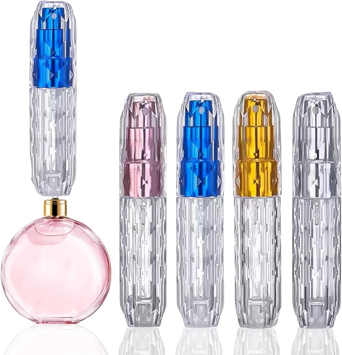 HuYiGGZ 4 Pack 5ml Atomizer Perfume Spray Bottle for Travel Mini Atomiser Spray Bottle Cologne Spray Bottle Travel Size Portable Atomiser Spray for Women and Man HuYiGGZ 4 Pack 5ml Atomizer Perfume Spray Bottle for Travel Mini Atomiser Spray Bottle Cologne Spray Bottle Travel Size Portable Atomiser Spray for Women and Man