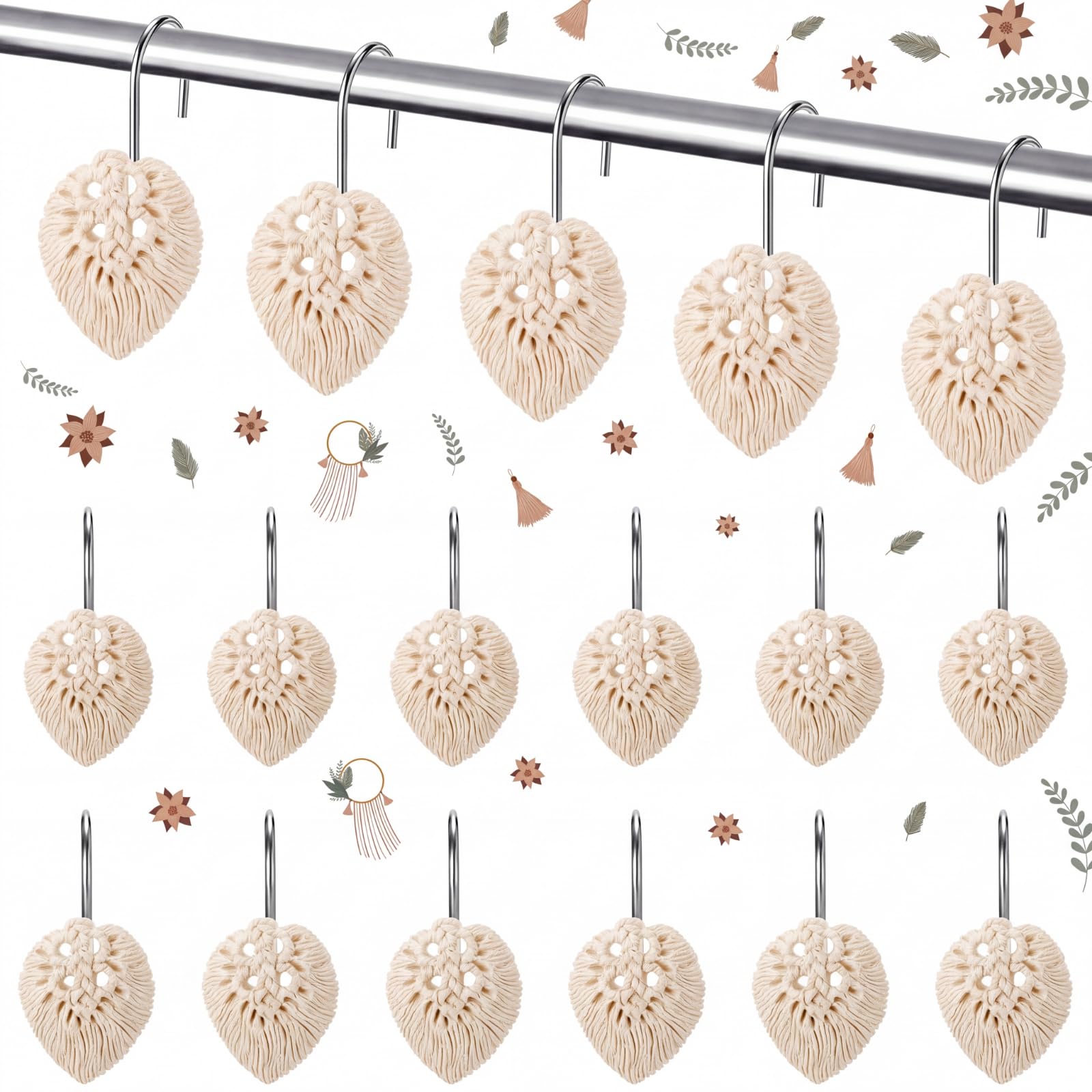 Halloween Shower Hooks - Ghosts & Pumpkins -15 Halloween Shower Hooks - Ghosts & Pumpkins -15