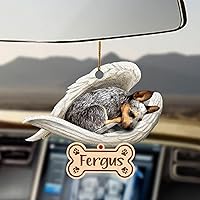 Vista 16 de Chihuahua Sleeping Angel - Adorno conmemorativo de acrílico 2D personalizado para perro, regalo para la pérdida de mascotas, regalo de simpatía