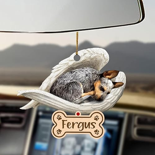 Miniatura 16 de Chihuahua Sleeping Angel - Adorno conmemorativo de acrílico 2D personalizado para perro, regalo para la pérdida de mascotas, regalo de simpatía