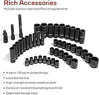 Vista 4 de Eastvolt Mechanic Tool Kits (ASK06) and 12-Piece Flex-Head Ratcheting Wrench Set