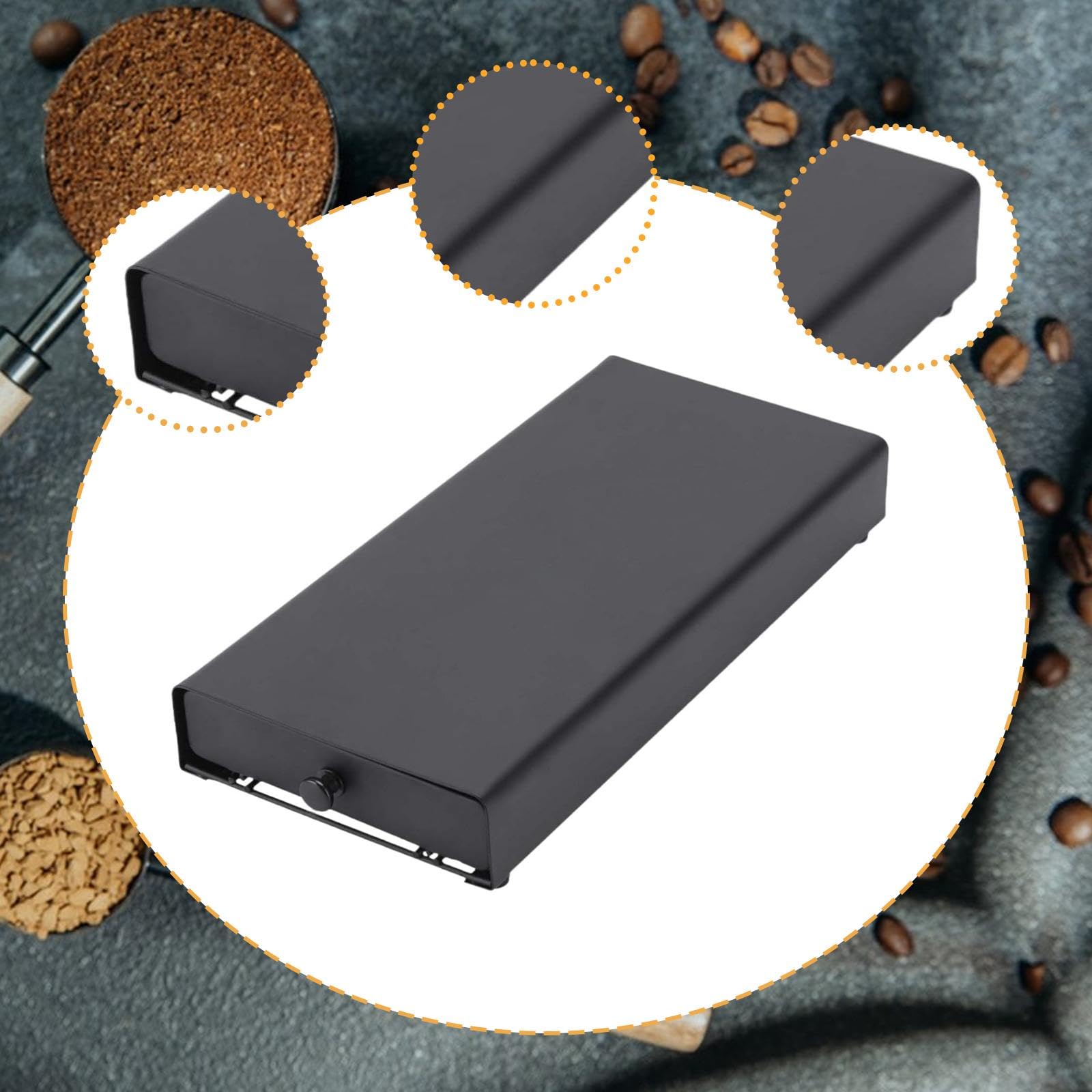 Baoblaze Cassetto per cialde di caffè da banco, Contenitore Antipolvere con Ripiani in Rete, Vassoio Porta cialde di caffè di Grande capacità per Ufficio e