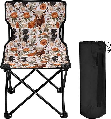 Al aire libre plegable linda vaca montaña flor camping sillas para adultos silla de camping portátil silla de césped ligero 202a3271