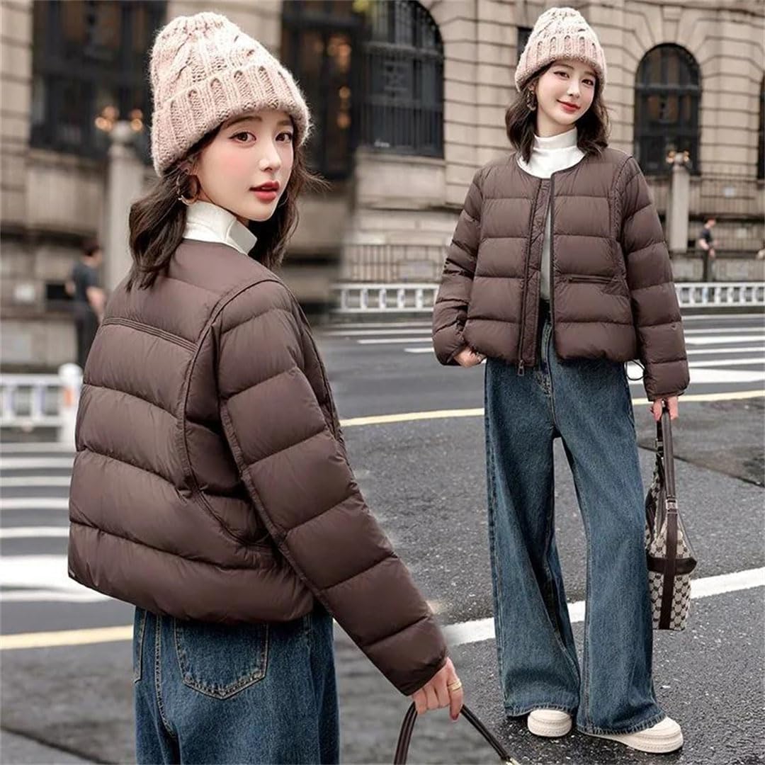 Women Parkas Winter Lightweight Warm Down Cotton Jacket Loose Padded Jacket Outwear