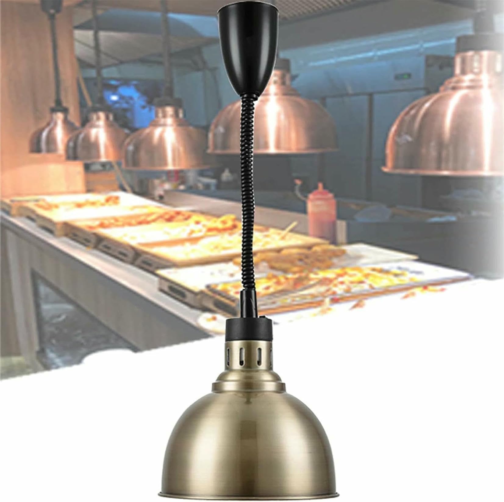 Lampe chauffante pour aliments pour éviter le refroidissement des plats
