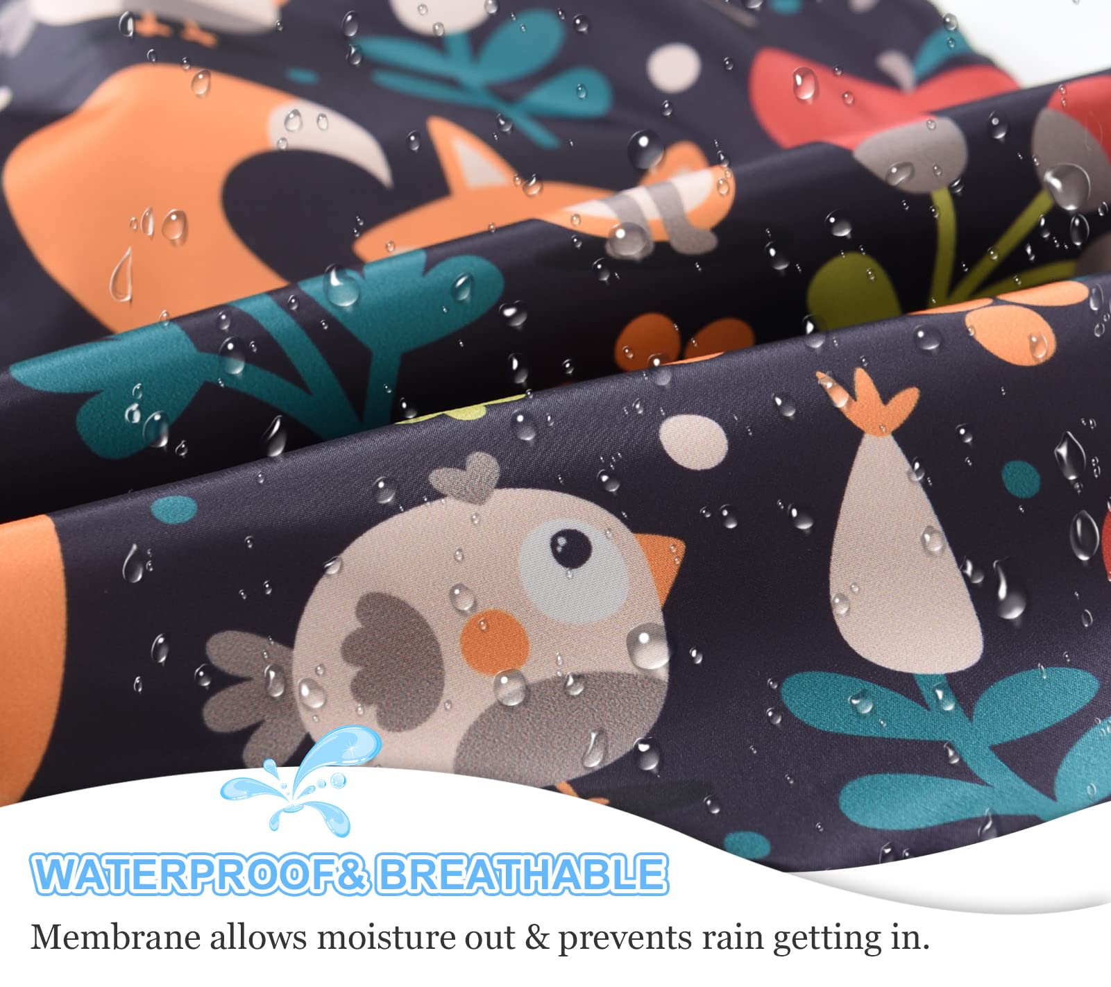 Happy Cherry - Pantalon de pluie imperméable pour enfant - Coupe-vent - Pour fille, garçon, printemps, été, automne, hiver - Pantalon de sport avec bandes réfléchissantes