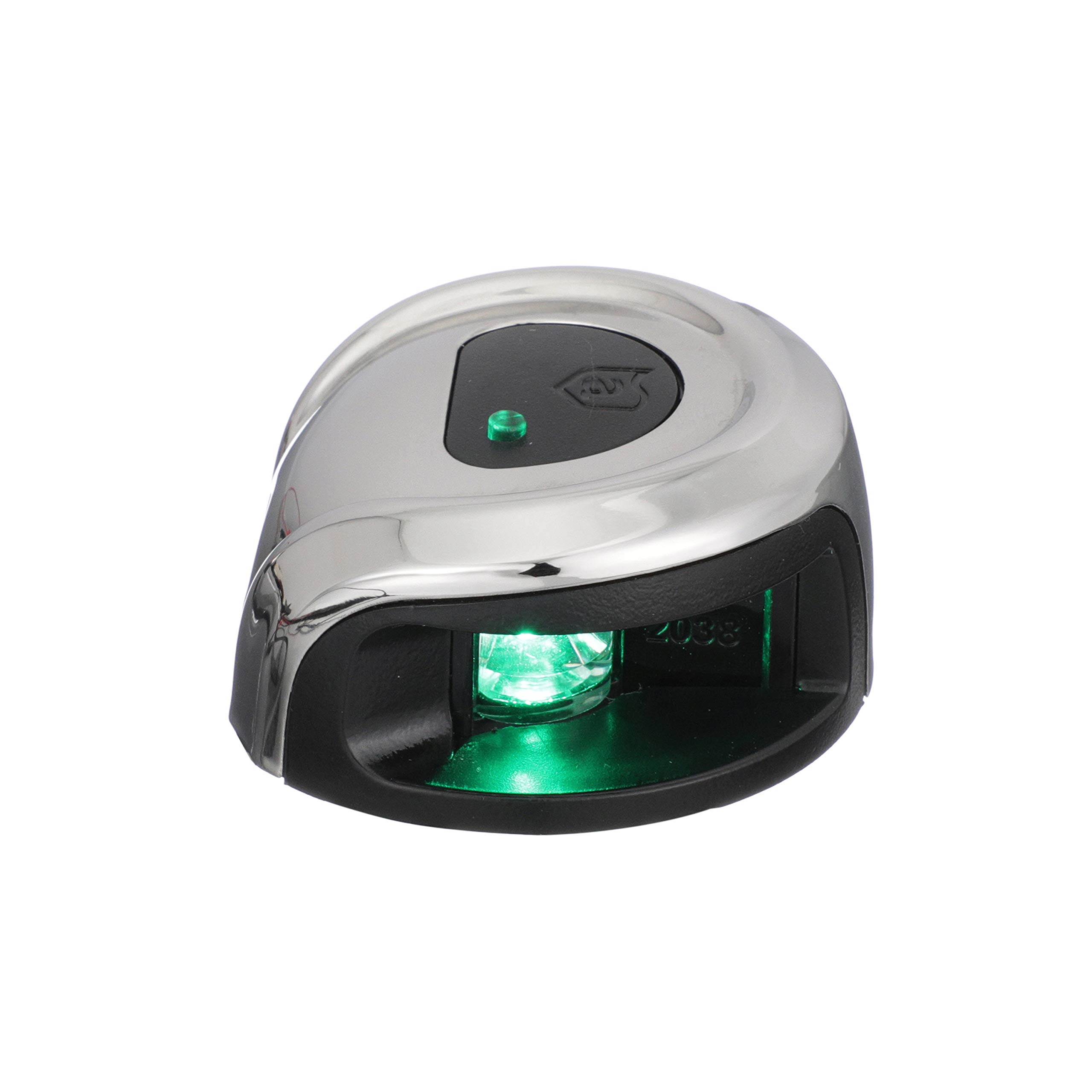 attwood Marine LightArmor Deck Mount Navigation Light – Starboard (verde) – 2NM