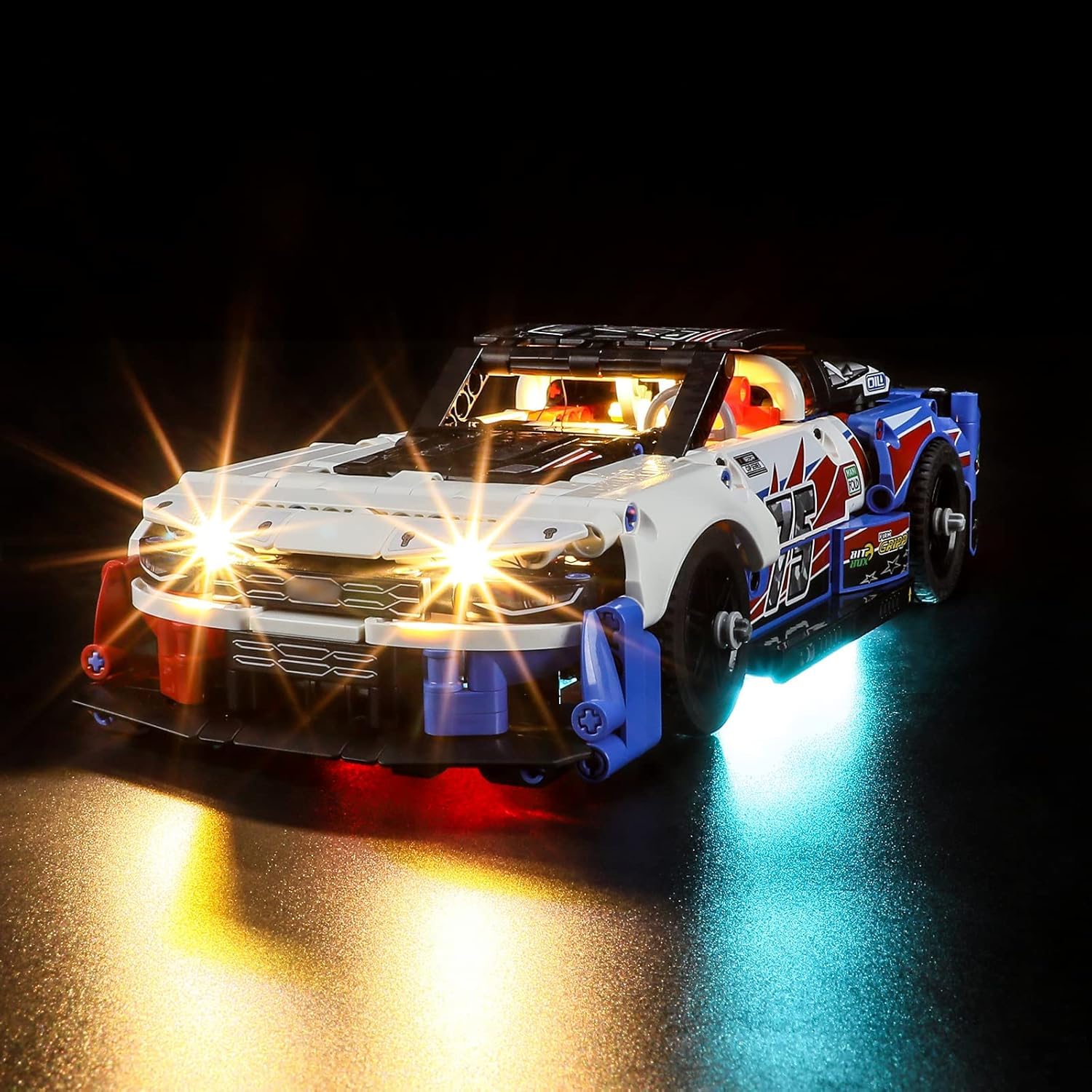 LED Light Kit Compatible with Lego NASCAR Next Gen Chevrolet Camaro ZL1 - for Technic 42153 Model Set (Model Set Not Included)
