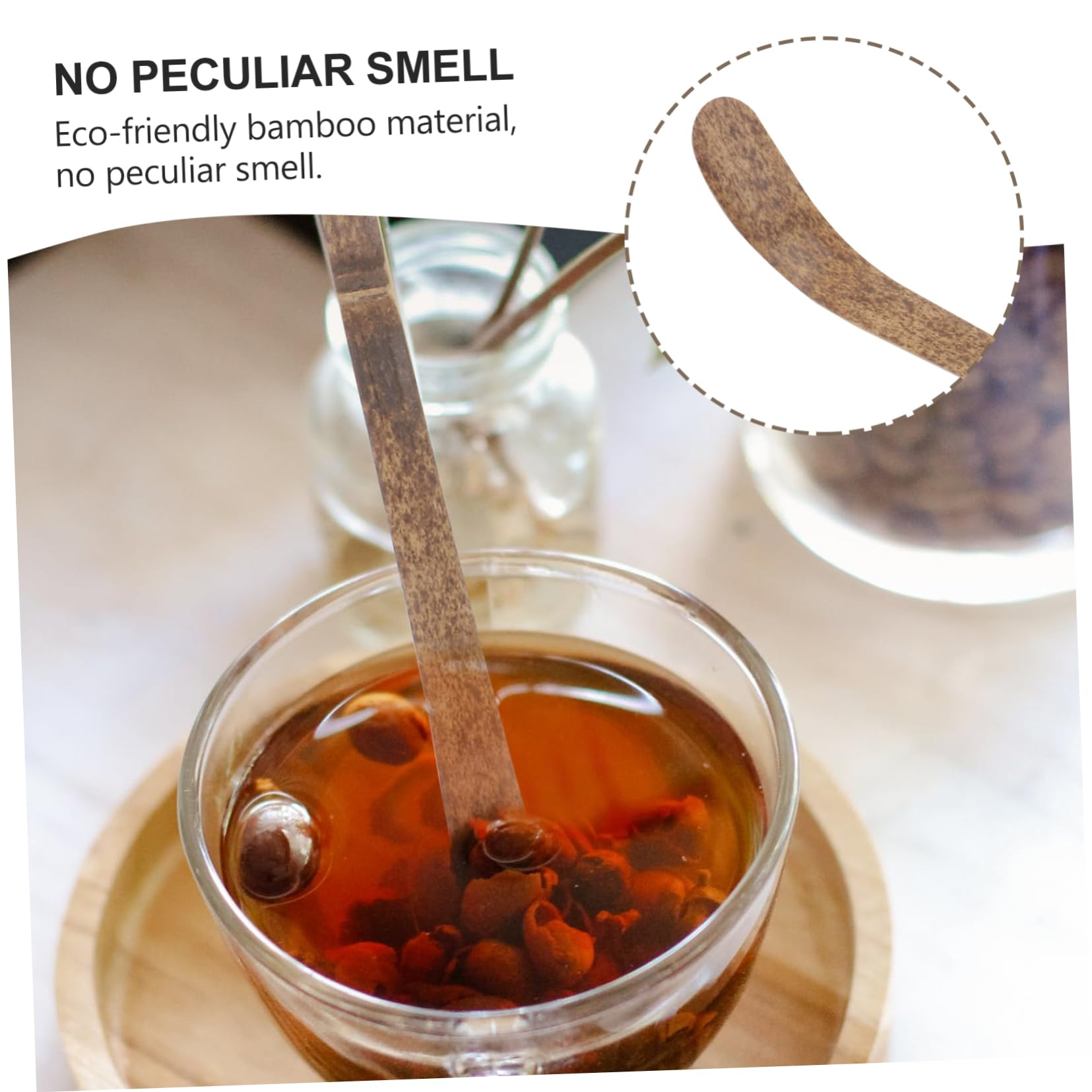 NAMOARLY 2pcs Spoon Honey Stirring Stick Tearoom Accessories Stir Sticks for Cocktails Cocktail Stirrers Cocktail Accessories Matcha Whisk Coffee Mixer Stick Matcha Tea Scoop