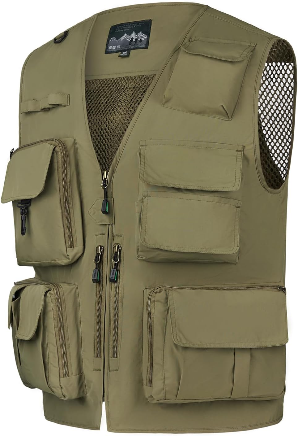 AOTORR Mens Outdoor Work Safari Cargo Photo Travel Fishing Vests for Men with Multi-pockets - Image 2
